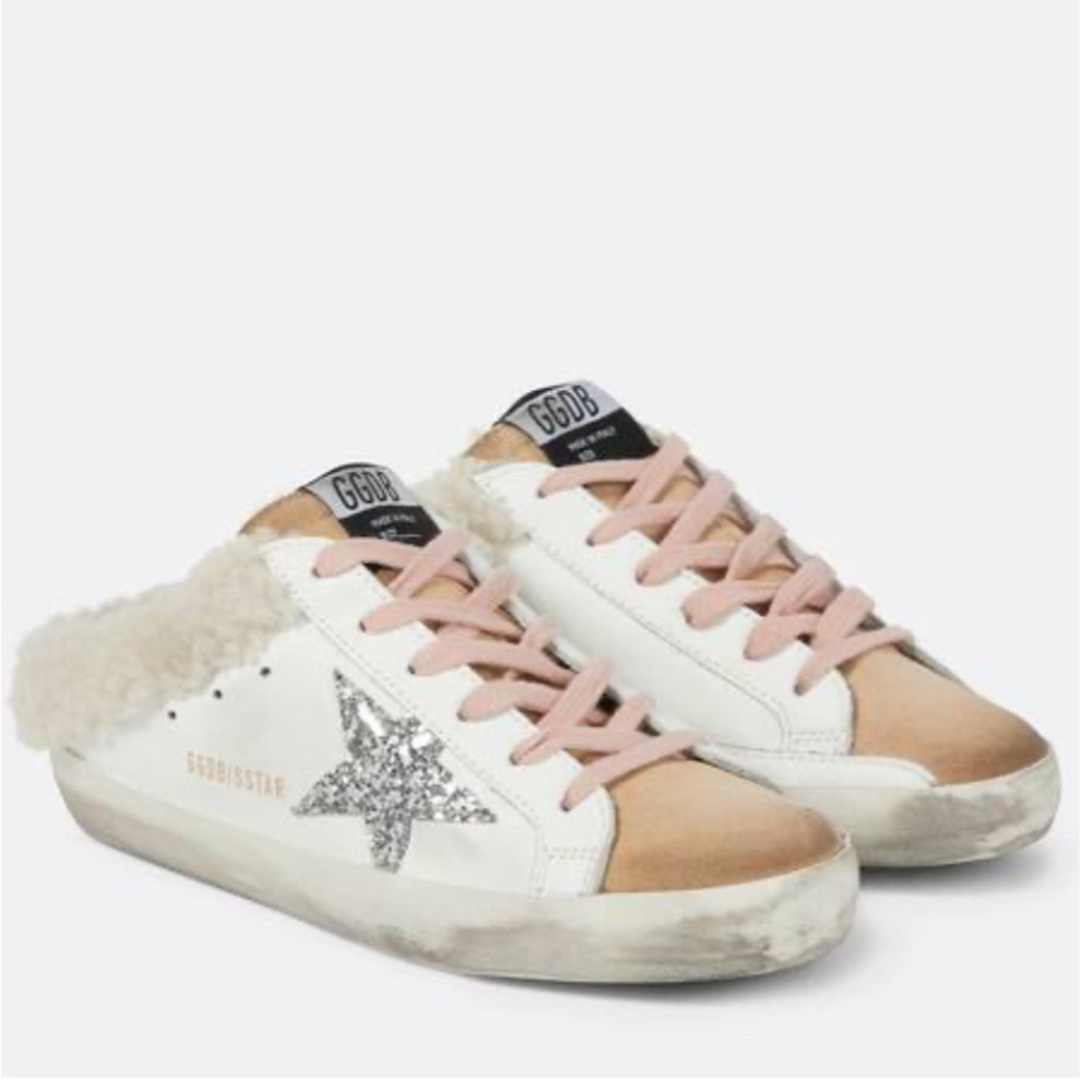 Golden Goose Super-star shearling lined sneakers size 38